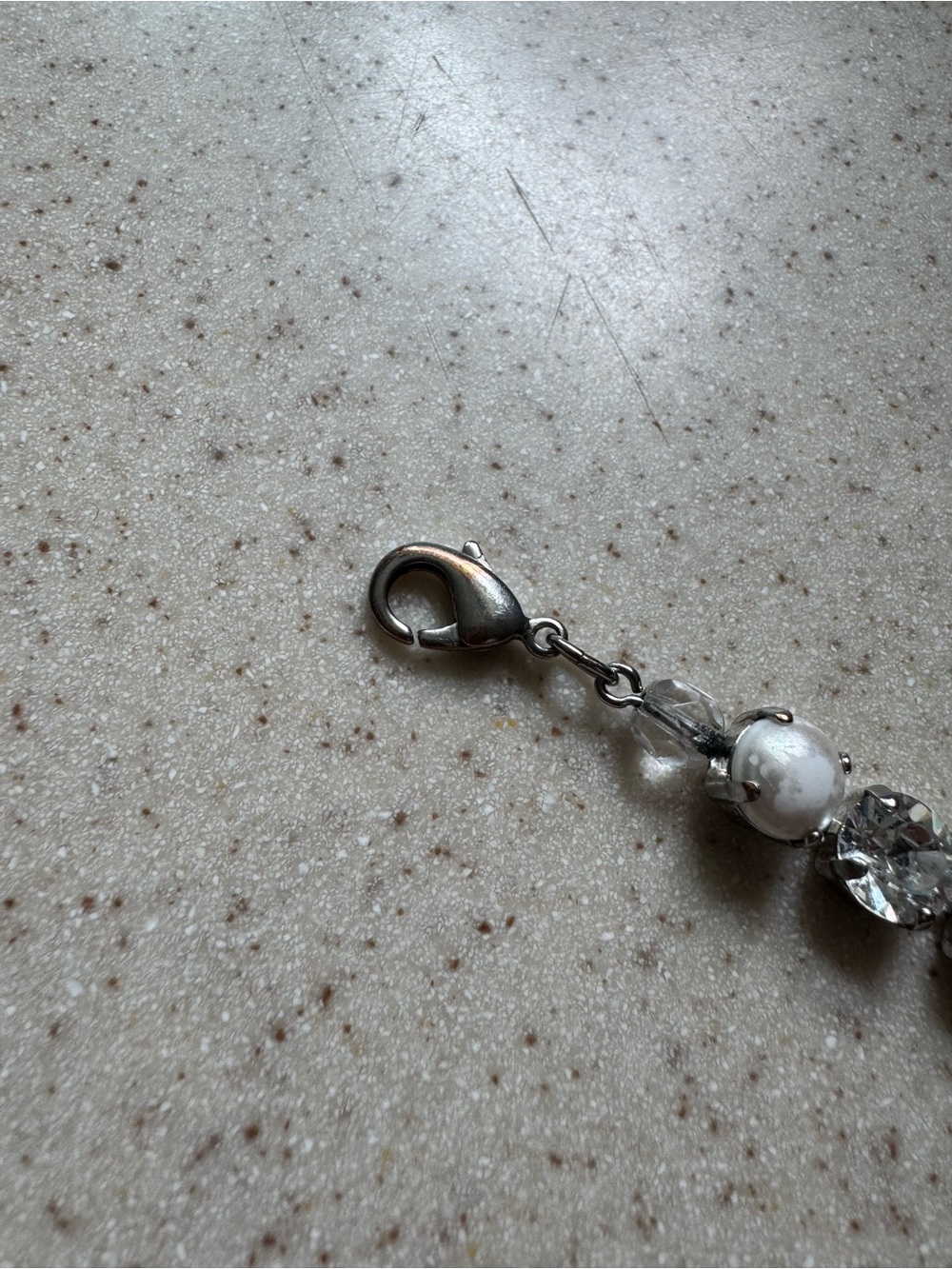 Sabika white opal crystal pearl bracelet 7” - 8 1/2” - Picture 7 of 9